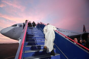LIMA PERÚ - ENERO 21. Papa Francisco se despide del Perú. Foto ANDINACarlos Lezama