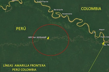 Mapa de la operaciónn fluvial