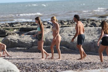 Nicole Neumann disfrutó de un