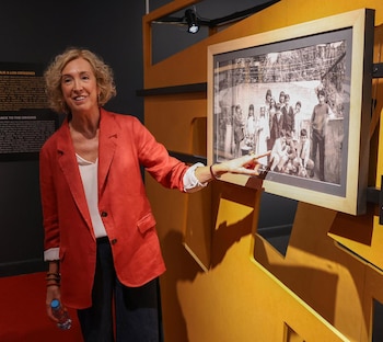 17/09/2026 La viuda de Gregorio Ordóñez, Ana Iríbar, inaugura la exposición 'Gregorio Ordóñez. La vida posible', centrada en la biografía del que fuera político del PP, en el Centro Cultural Eduardo Úrculo, a 17 de julio de 2026, en Madrid (España). La muestra está dedicada a recordar a Gregorio Ordóñez, asesinado por la banda terrorista ETA el 23 de enero de 1995, y reúne más de 300 objetos personales, fotografías y documentos.
POLITICA
Marta Fernández - Europa Press