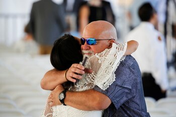 Familiares de las víctimas notablemente