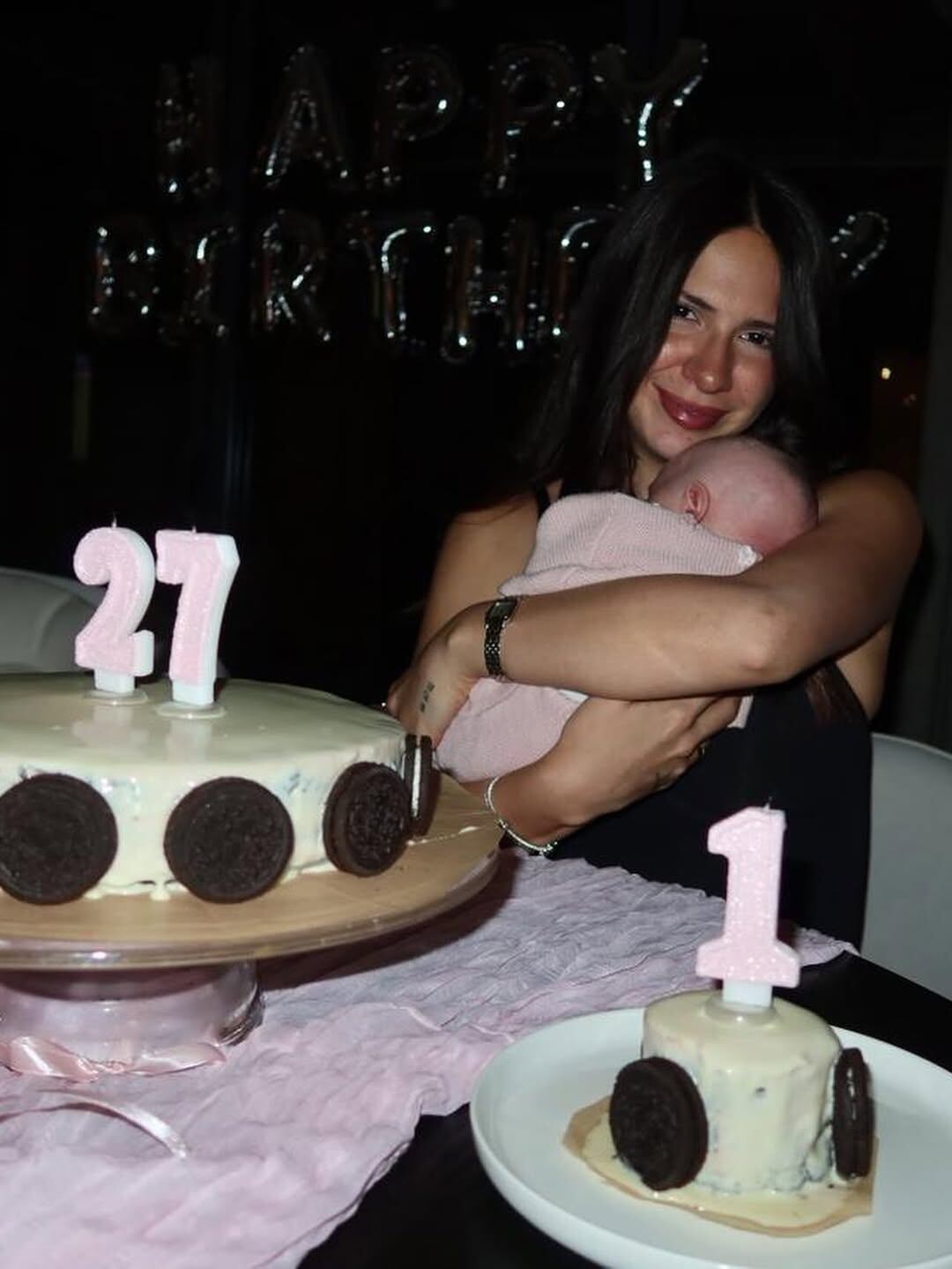 Ailén Cova festejó su cumpleaños y el primer cumplemes de Alaia con una celebración íntima y llena de ternura familiar