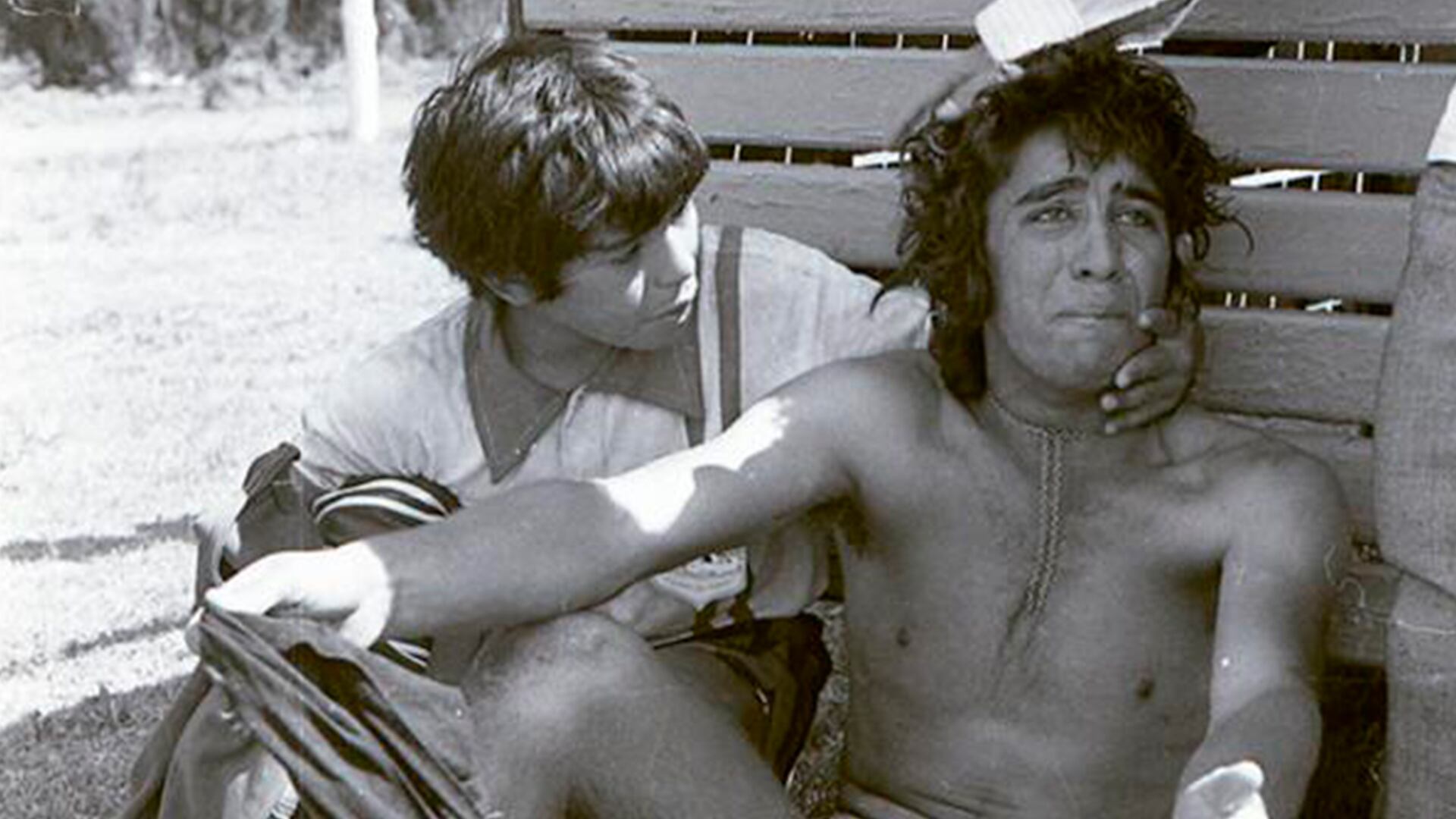 El consuelo de un niño Maradona a Pichón Pacheco