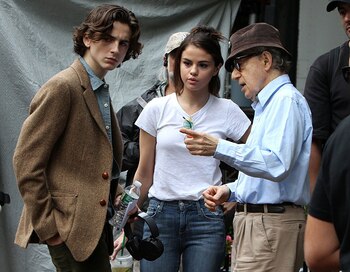 Woody Allen con Thimotée Chalamet