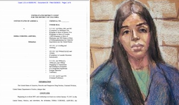 El caso de Emma Coronel fue desclasificado en el sitio Court Listener