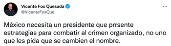 Vicente Fox tundió a AMLO