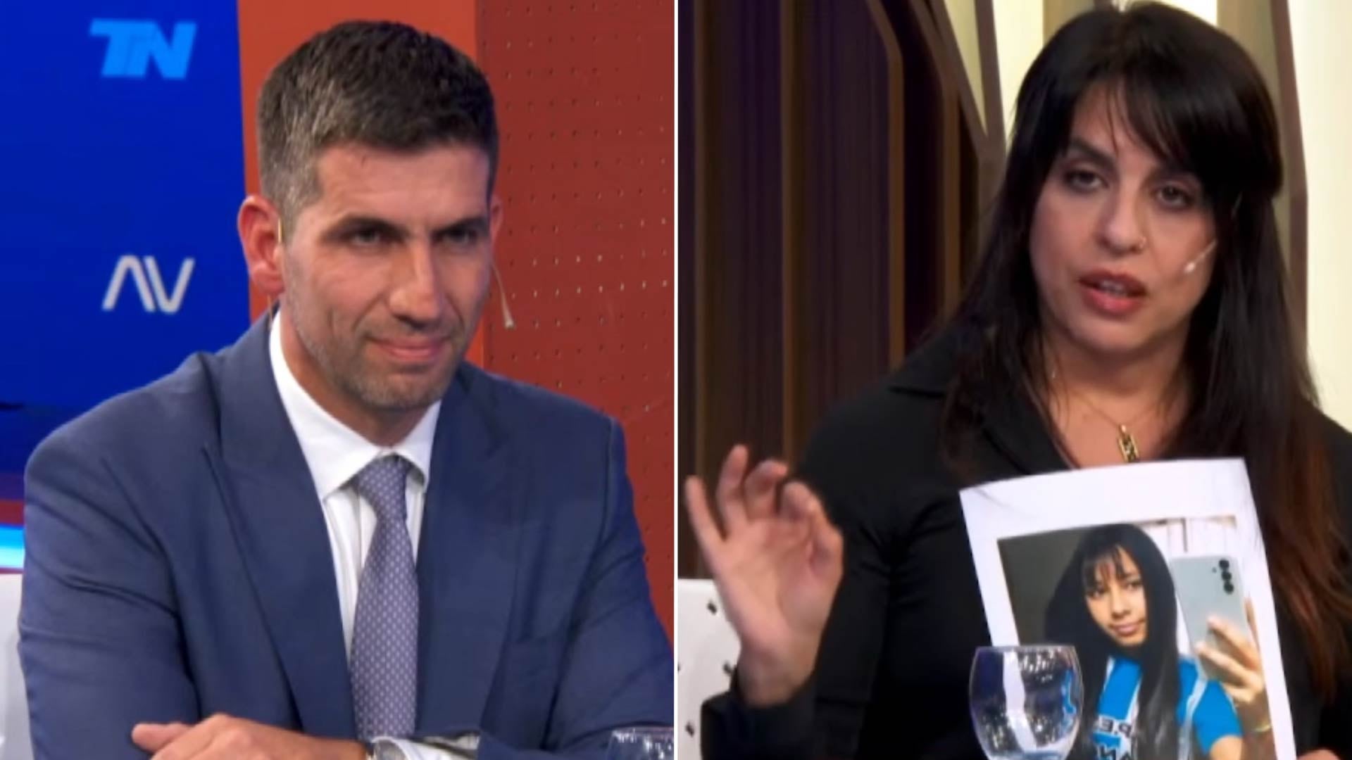 Victoria Donda y el diputado libertario Manuel Quintar en una tensa discusión televisiva