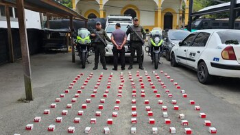 Un cargamento de explosivos fue