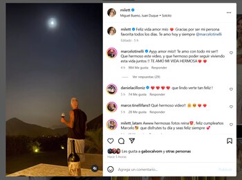 Milett le dedicó un video