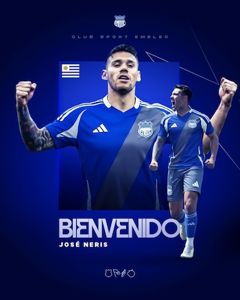 Tras la negociación fallida de enero, José Neris continuó en el fútbol ecuatoriano con Emelec, en enero de 2026crédito @CSEmelec/X
