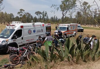 Trenecito descarrilado Bosque de Aragón