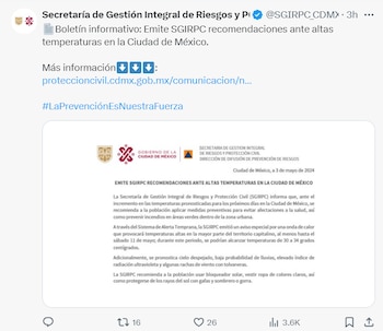 La SGIRPC alertó a la