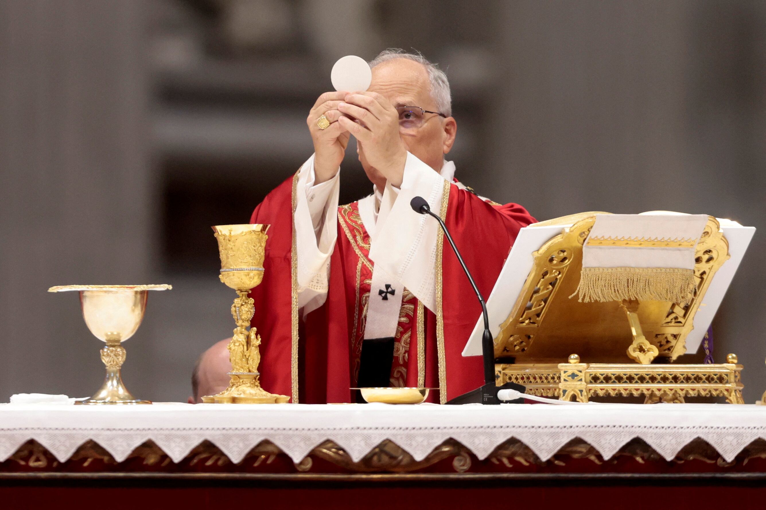 Pope Leo XIV celebrates the Mass on the Solemnity of Saints Peter and Paul, Apostles in St Peter