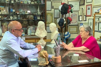 Jorge Rodríguez Gómez y Hebe de Bonafini (Foto: Jorge Rodríguez Gómez)