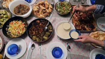 Los egipcios reparten la tradicional