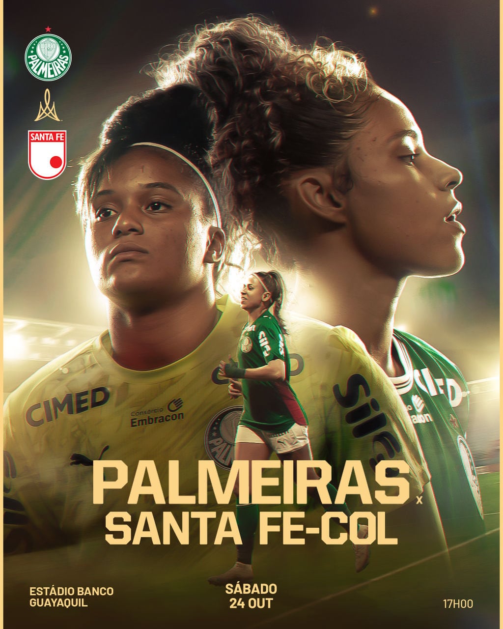Las paulistas quieren pasar a las semifinales-crédito @Palmeiras_FEM/X