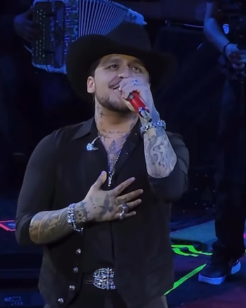 Christian Nodal en la Feria Nacional de San Marcos 2026 en Aguascalientes. (Captura de pantalla)