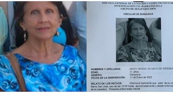 Mujer desaparecida en Barranquilla y