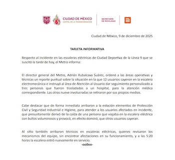 Esto dijo el STC Metro