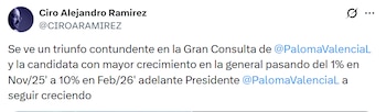 El congresista Ciro Ramírez celebró
