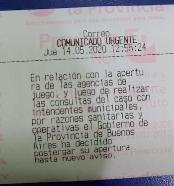 Este es el ticket que