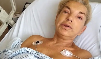 Wanda Seux mientras estuvo hospitalizada