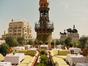 La terraza de Dani Brasserie en el Four Seasons, en Madrid (Cedida)
