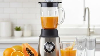 Batido de papaya rico en