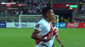 Edison Flores anotó el 1-1 en Perú vs Ecuador por Eliminatorias.