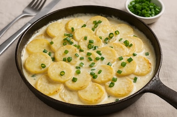 El verdeo aporta frescura y color a esta preparación cremosa, que se destaca por su sencillez y sabor hogareño (Imagen Ilustrativa Infobae)