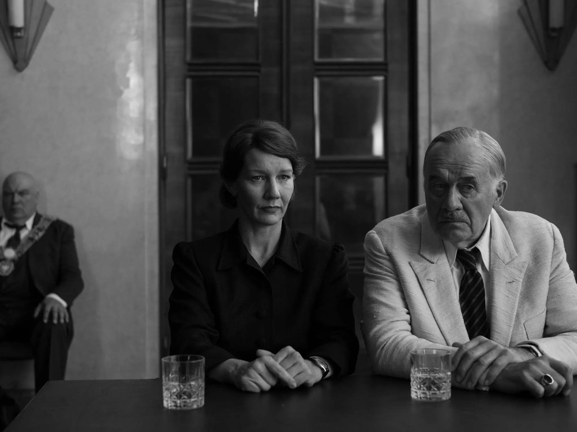 Una escena en blanco y negro de la película