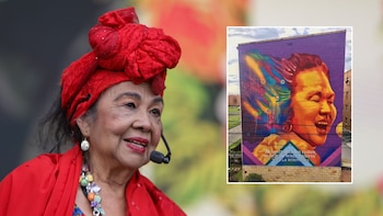 Muerte de Totó la Momposina: este es el mural en su homenaje cerca de Bogotá, junto al de Jaime Garzón