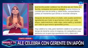 Magaly Medina advierte a Said Palao tras mensaje a Alejandra Baigorria: “No hay que confiarse de las palabras”. Captura: Magaly TV La Firme.