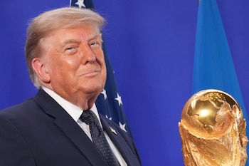 Trump entregará el trofeo en la final España-Argentina en Nueva York. (AP/Jacquelyn Martin)