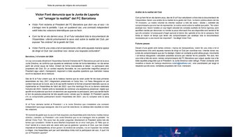 Carta de Víctor Font a