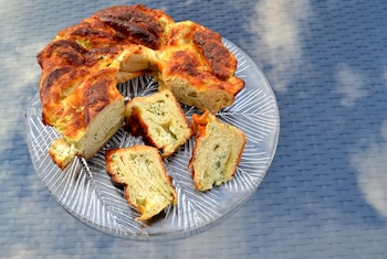 Pastel de puerros, una cena