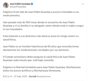 “Exigimos fe de vida de