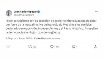 Con este mensaje en sus