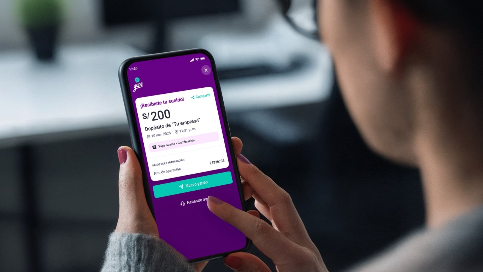 A partir de ahora, los más de 15 millones de usuarios de Yape podrán utilizar la billetera digital para recibir sus haberes. Foto: cortesía