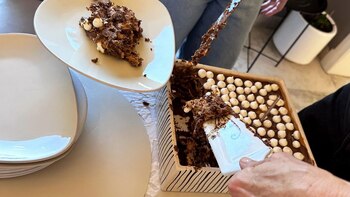 Torta de chocolate y merengue