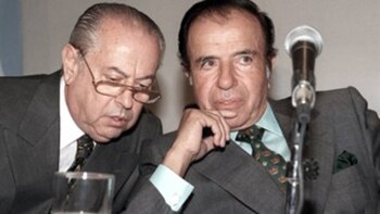 Carlos Corach y Carlos Menem