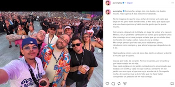 Auron Play recordó una conversación con El Komanche cuatro días antes
(RS)