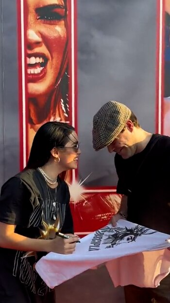 Lali recibió la visita de