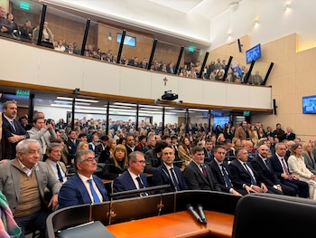 Integrantes del Poder Judicial, presentes en el acto