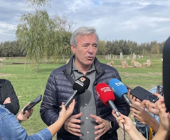 06/10/2026 El presidente del Gobierno de Aragón, Jorge Azcón, atiende a los medios de comunicación en La Alfranca.
POLITICA