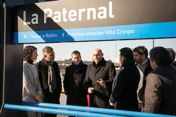Reabrió la estación de tren La paternal