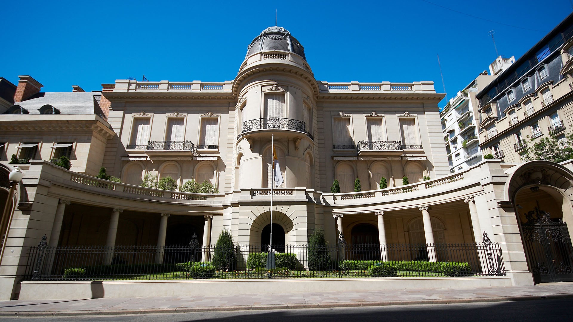 El Palacio Fernández Anchorena, sede de la Nunciatura Apostólica en Buenos Aires