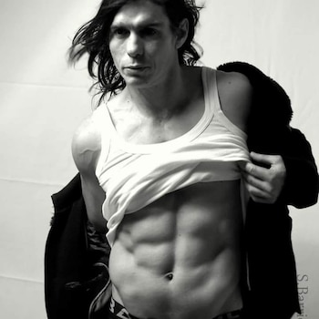 Daniel Rossi desfiló en las