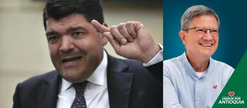 Juan Diego Gómez (izquierda) declinó