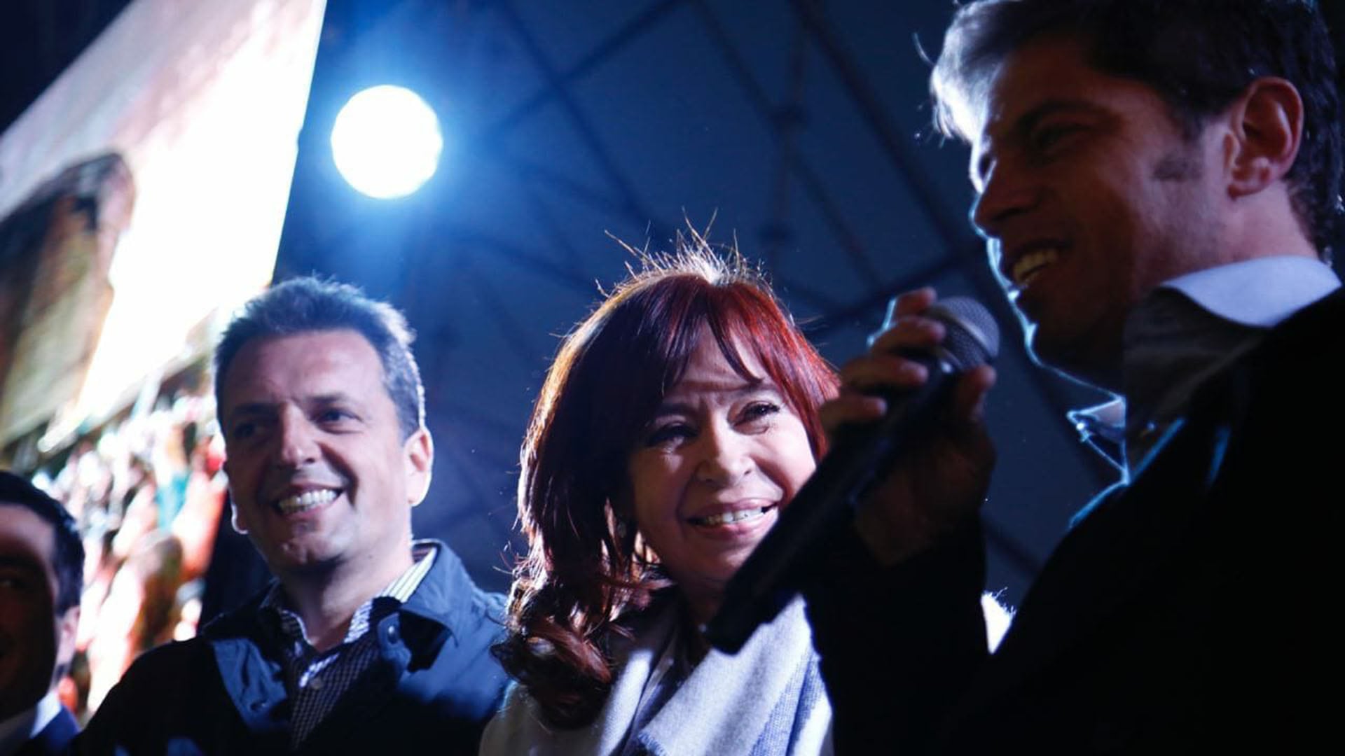 Otros tiempos. Sergio Massa, Cristina Kirchner y Axel Kicillof